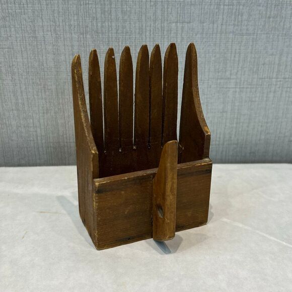 Antique Handmade Wooden Cranberry Rake Scoop Mini Small Handheld Vintage - Picture 1 of 10